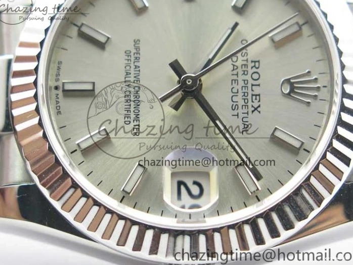 1231 Datejust 31mm 278275 SS BP Maker Best Edition Silver Stick Markers Dial on SS President Bracelet ZeroBulk 3079